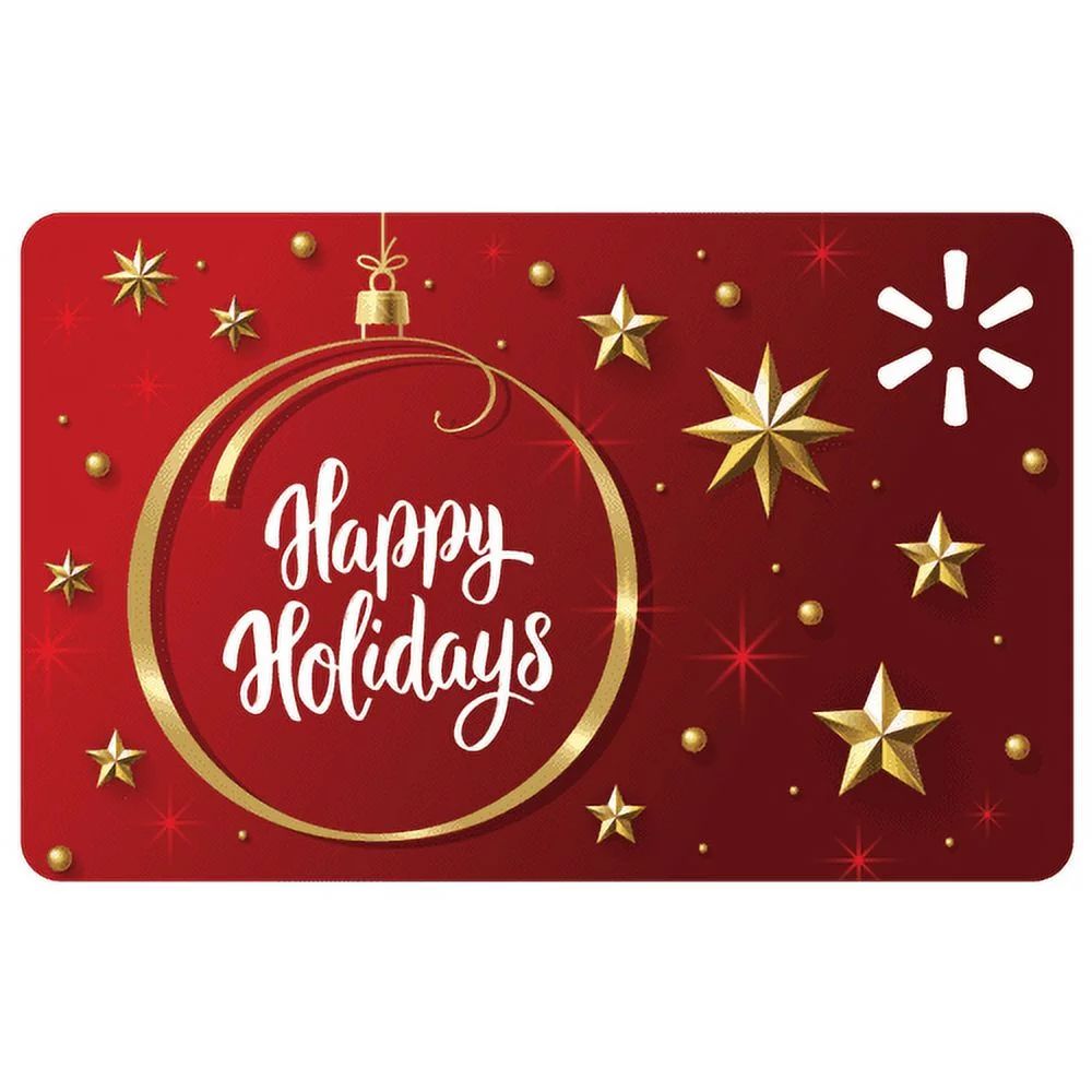 Holiday Classic Ornament Happy Holidays Walmart Gift Card | Walmart (US)