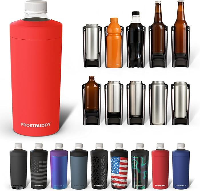Universal Buddy XL Can Cooler Fits 12-ounce, 16-ounce, 20-ounce, and 24-ounce Cans and Bottles - ... | Amazon (US)