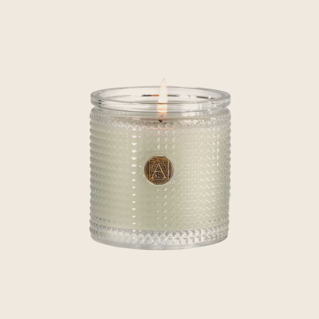 Fresh Hydrangea - Textured Glass Candle | Aromatique