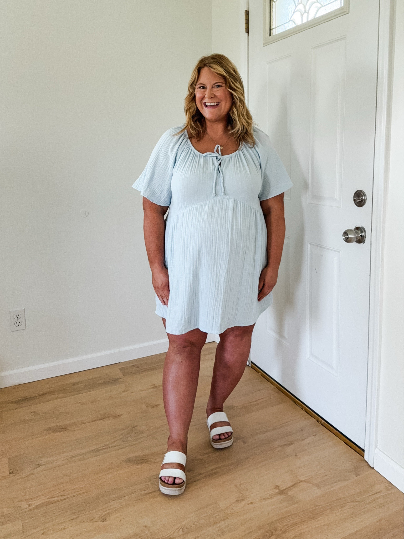 Wearing a large petite in my cotton gauze dress

Bump friendly dress
Nursing friendly dress

#LTKMidsize #LTKPetite #LTKBump