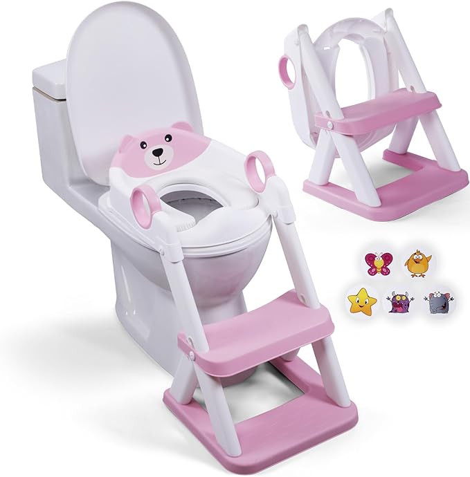 EzyWay Potty Training Seat with Stickers, Upgraded Toddler Toilet Seat for Kids Boys & Girls, 2 i... | Amazon (UK)