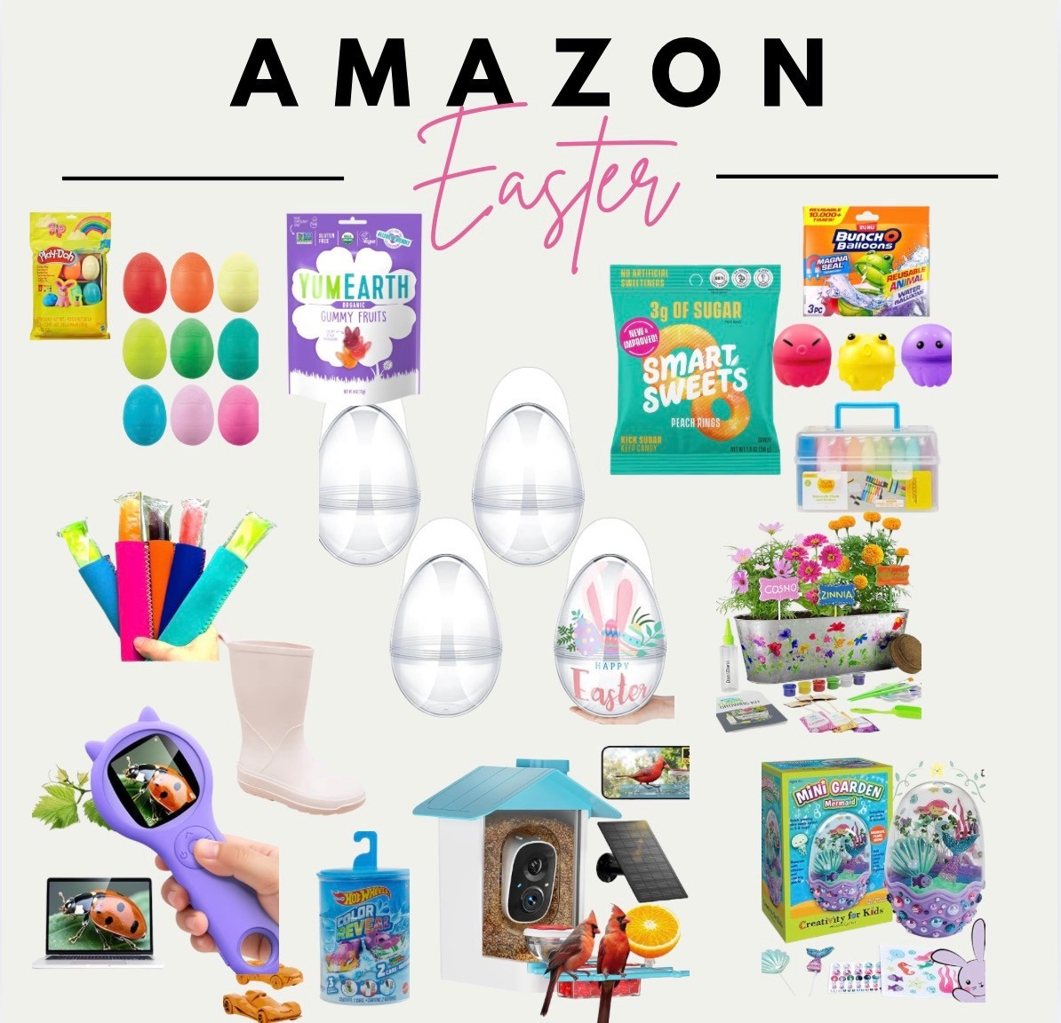 Easter Baskets I have more fun with than Christmas! These large egg baskets are adorable. If you need some inspiration on kids Easter baskets I’ve got you covered. I usually stick to outdoor toys and activities and I know they will love this bird feeder. 🐣 🐰 

#LTKHome #LTKKids #LTKmomlife