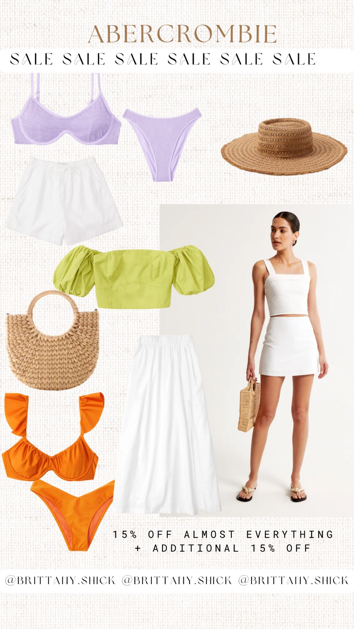 Abercrombie sale 20% off almost everything + additional 15% off womens men swim shorts cargo pants linen sets vests skirts pants fitness



#LTKsalealert #LTKswim #LTKtravel