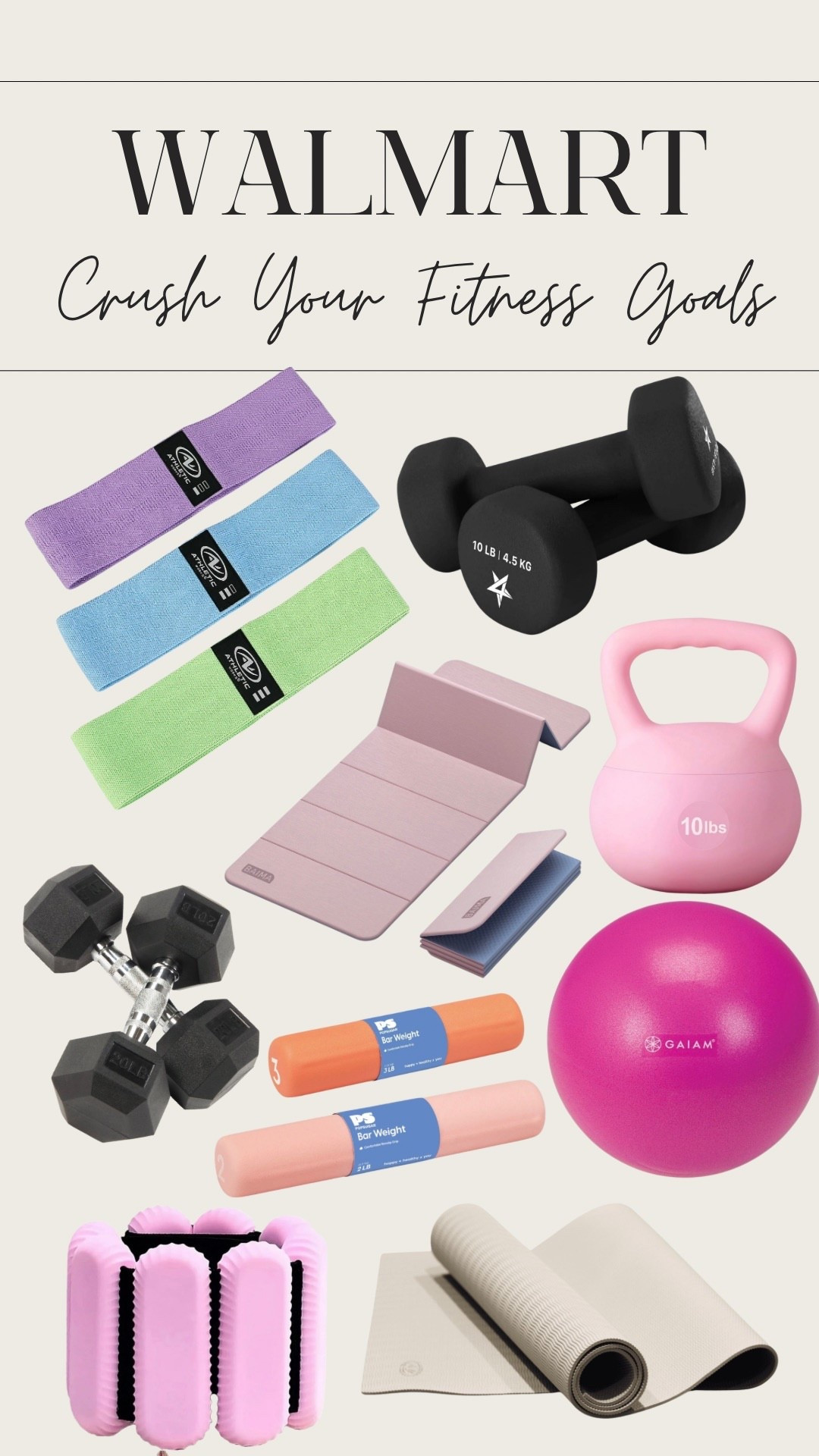 Crush your fitness goals for 2026 with Walmart’s amazing selection 👏🏼🤍