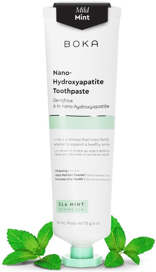 Boka Fluoride Free Toothpaste - Nano Hydroxyapatite, Remineralizing, Sensitive Teeth, Whitening -... | Amazon (US)