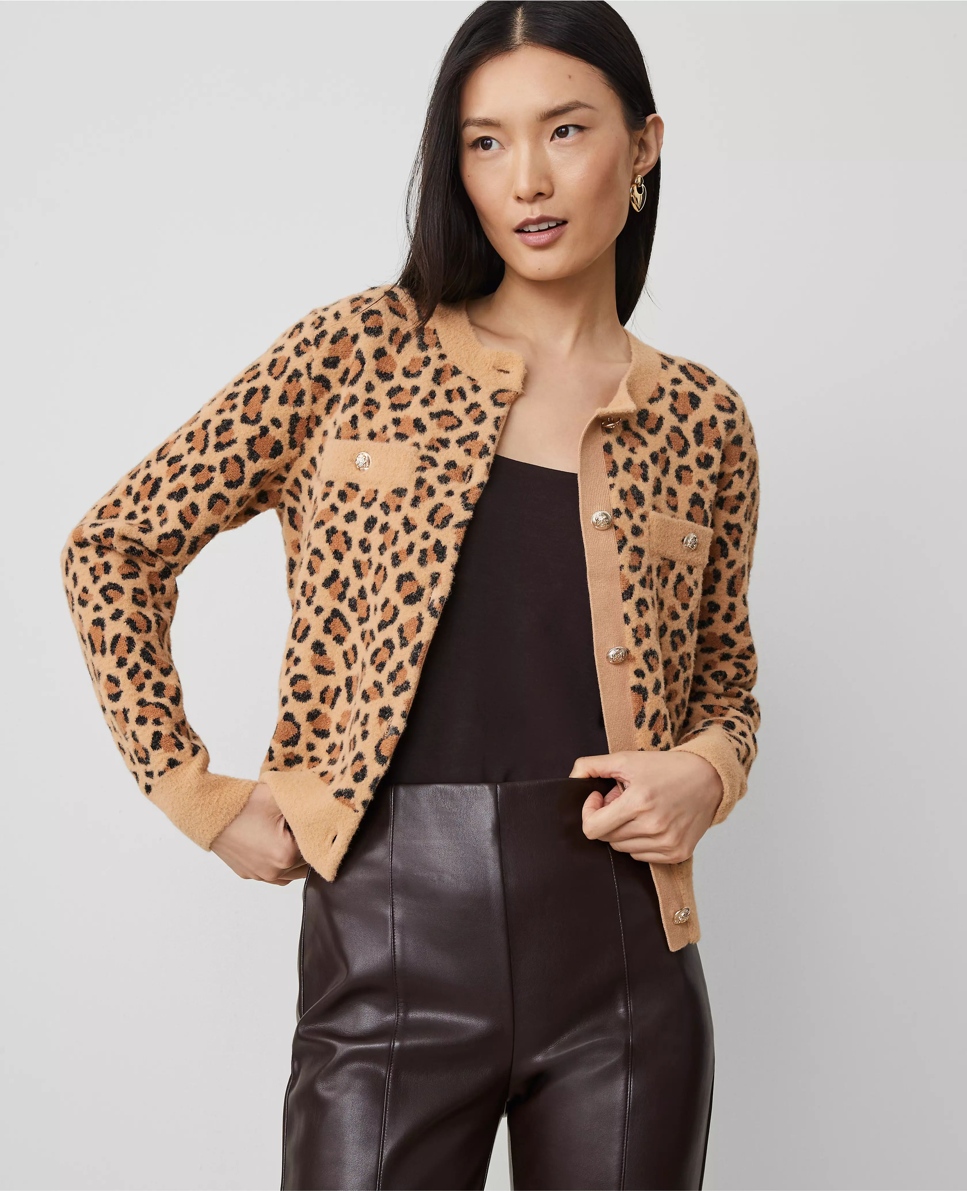 Leopard Print Cardigan | Ann Taylor (US)