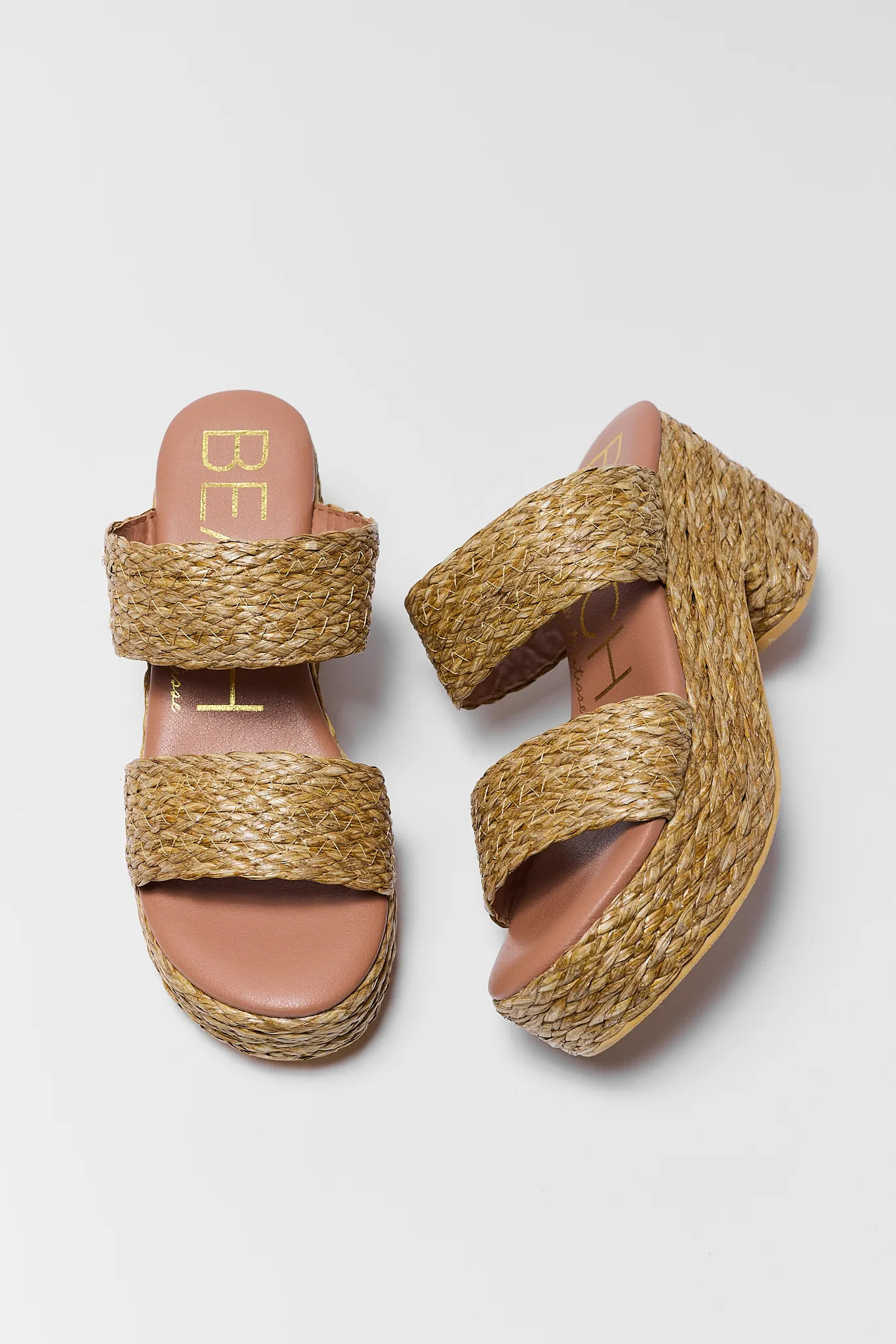 Estee Woven Raffia Heels | Avara