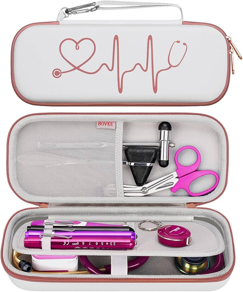 BOVKE Travel Stethoscope Case for for 3M Littmann Cardiology IV Diagnostic, Classic III Monitorin... | Amazon (US)