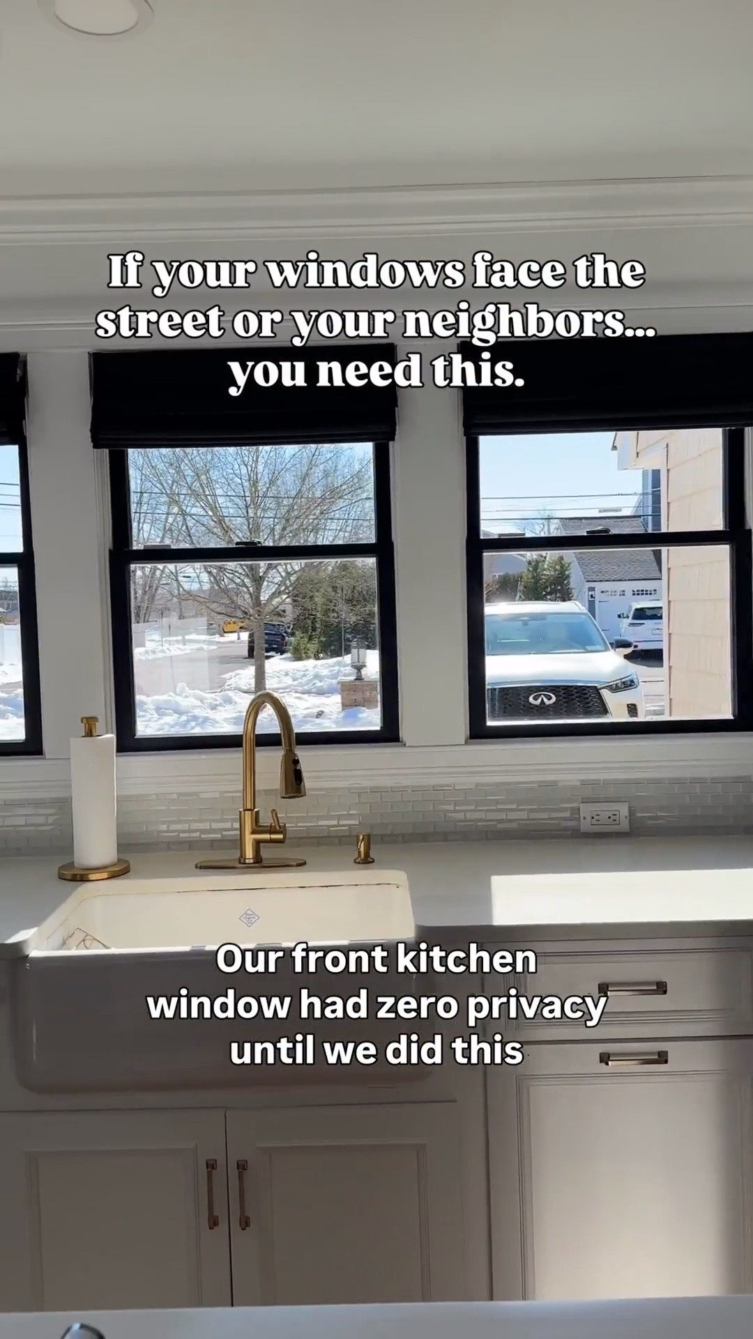 If your windows face the street or your neighbors… you need this.

During the day, you can see out,
but no one can see in.

No closing curtains
No blocking natural light
No feeling like you’re on display

It’s such a simple fix, but makes your home feel so much more comfortable and private.

I didn’t realize how exposed our windows felt until this 👀

Save this if your home gets a little too visible during the day!

#RabbitgooHome #privacyfilm #windowfilm #windowdecor #interior_and_living

#LTKHome #LTKdayinmylife