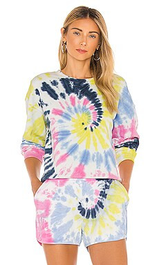525 america Tie Dye Basic Crew Sweatshirt in Midnight Multi from Revolve.com | Revolve Clothing (Global)