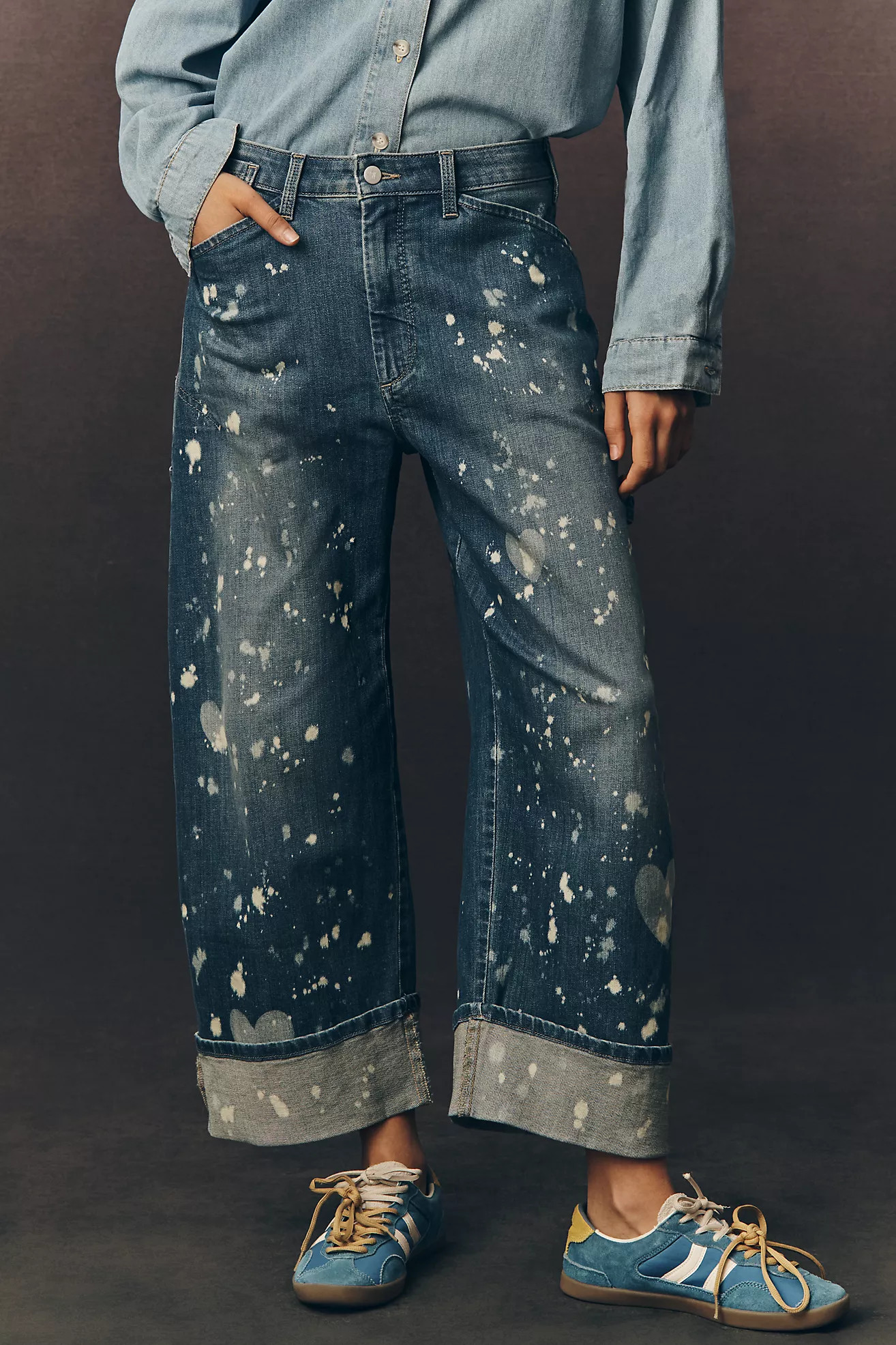 The Kayden Barrel Carpenter Jeans by Pilcro | Anthropologie (US)