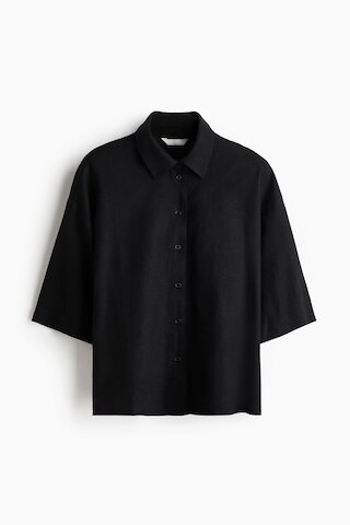 Oversized Bluse aus Leinengemisch | H&M (DE, AT, CH, NL, FI)