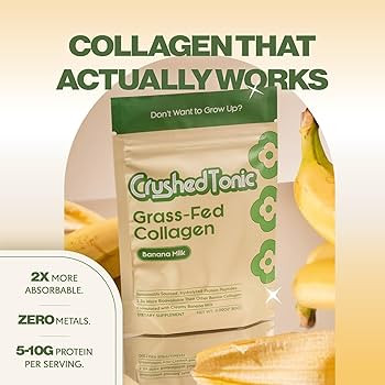 Crushed Tonic Korean Beauty Collagen Powder | Hydrolyzed Marine Collagen Peptides for Skin Glow, ... | Amazon (US)