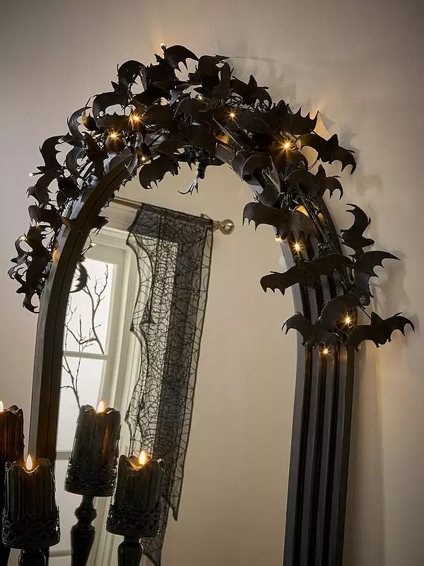 The Very Collection Pre Lit LED Bat Swag Halloween Decoration - 90 cm | Very (UK)