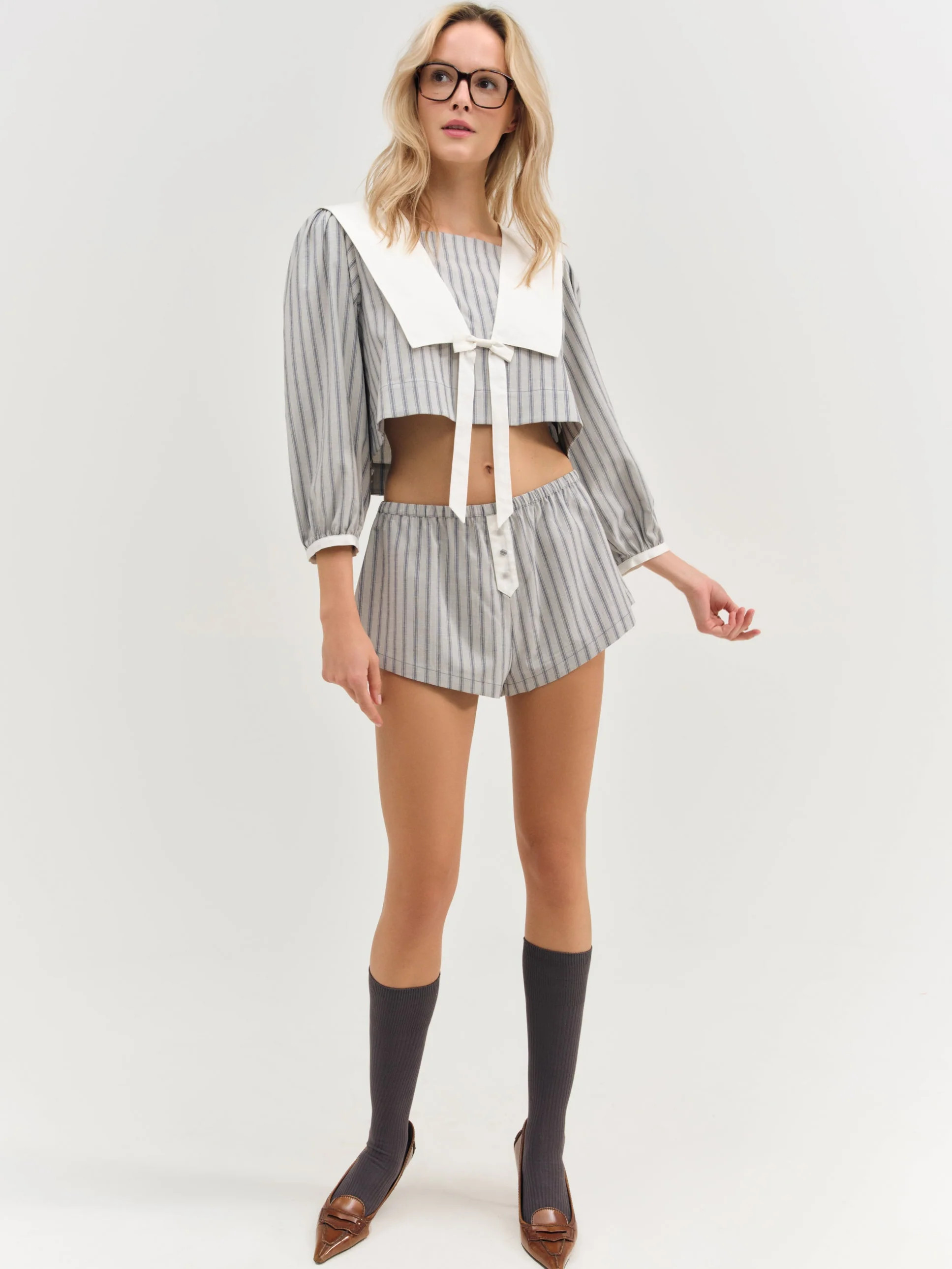 Linen Stripe Top | For Love & Lemons