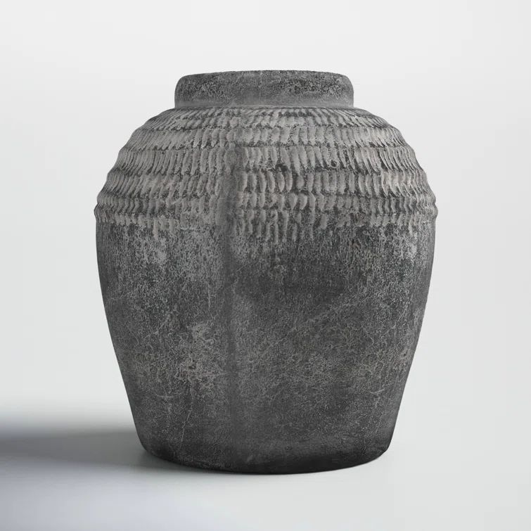 Cosmina Dark Gray 8'' Earthenware Table Vase | Wayfair North America