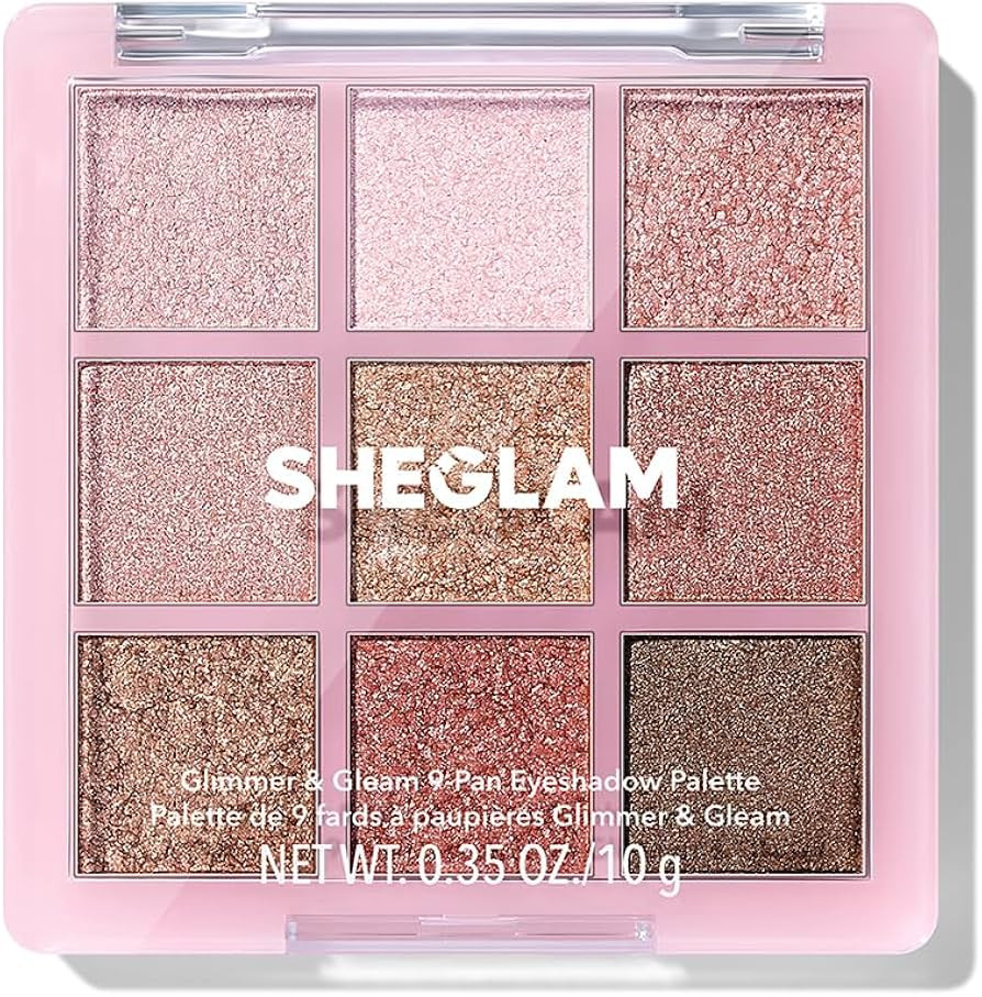 SHEGLAM Eyeshadow Palette 9-Color Ultra-pigmented Shimmer & Matte Shades, Vegan & Cruelty-free-Gl... | Amazon (US)