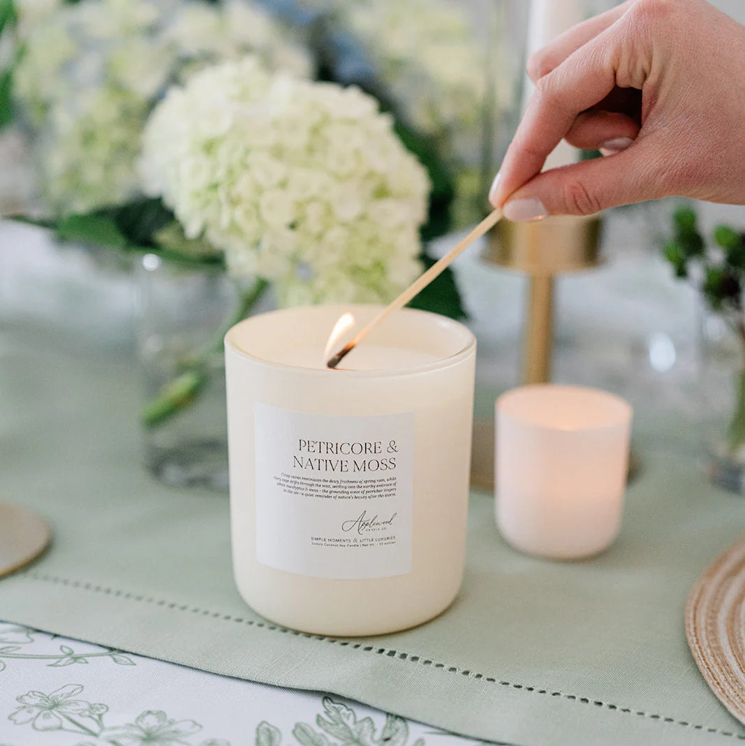 Petricore & Earthy Moss | Luxury Home Fragrance | Applewood Candle Co.