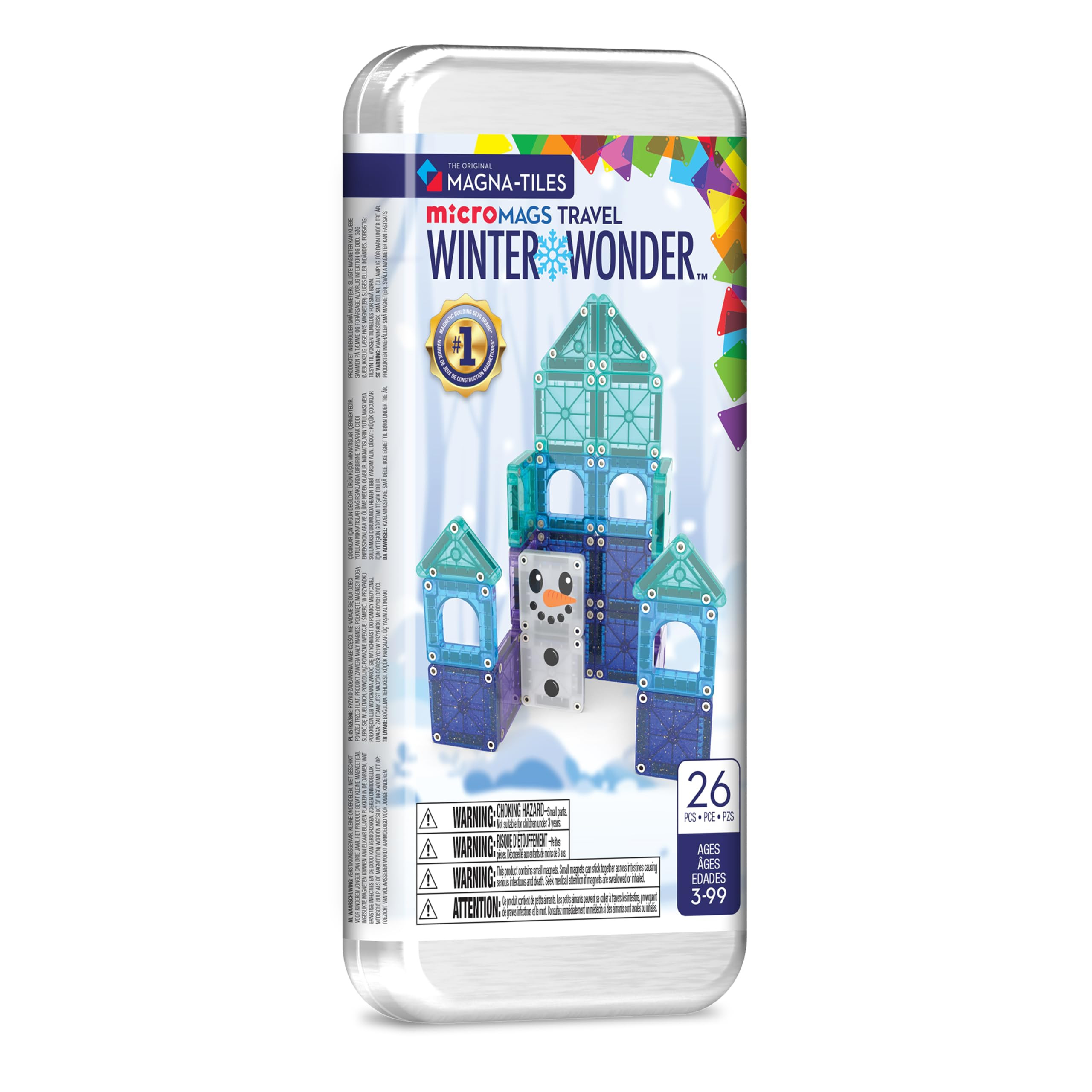 Magna-Tiles microMAGS Winter Wonder Travel Set 26-Piece Magnetic Construction Set, The Original M... | Amazon (US)