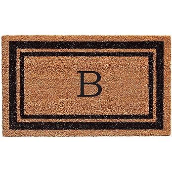 Calloway Mills 152961830B Black Border 18" x 30" Monogram Doormat, (Letter B) | Amazon (US)