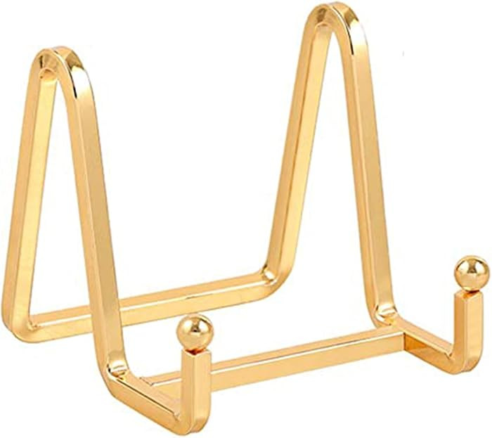 Plate Holder Easel Display Stand - 3 inch Metal Plate Stands for Display - Tabletop Picture Stand... | Amazon (US)