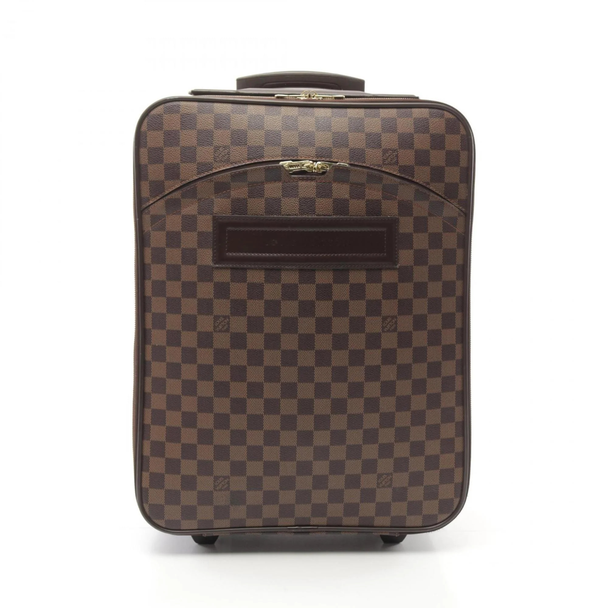 Louis Vuitton Pvc Coated Canvas Leather Carry-On Luggage (Pre-Owned) | Shop Simon