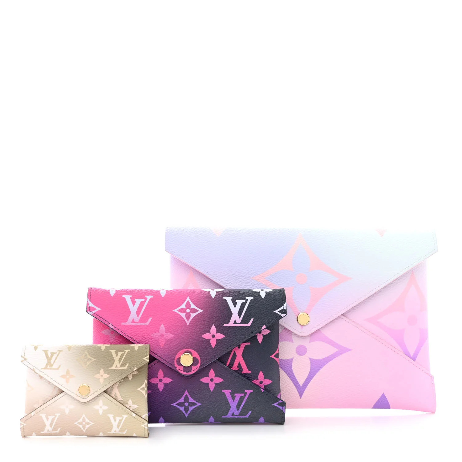 Monogram Giant Spring in the City Kirigami Pochette Set Sunrise Pastel Midnight Fuchsia Sunset Ka... | FASHIONPHILE (US)
