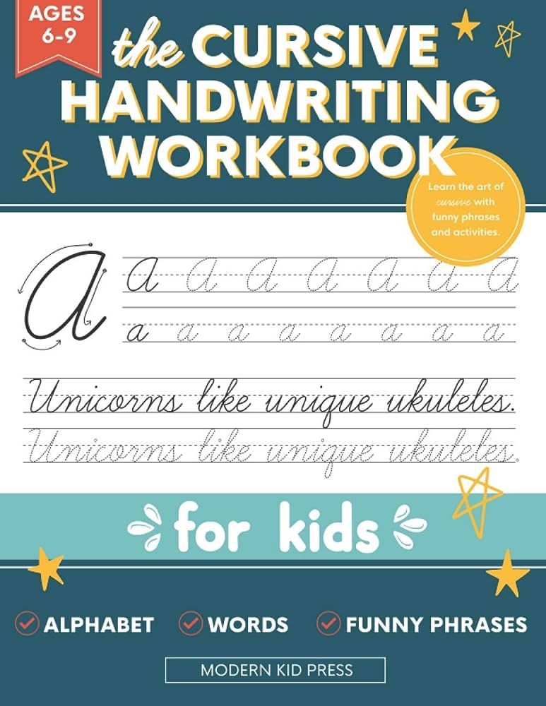 The Cursive Handwriting Workbook for Kids: A Fun and Engaging Cursive Writing Practice Book for C... | Amazon (US)