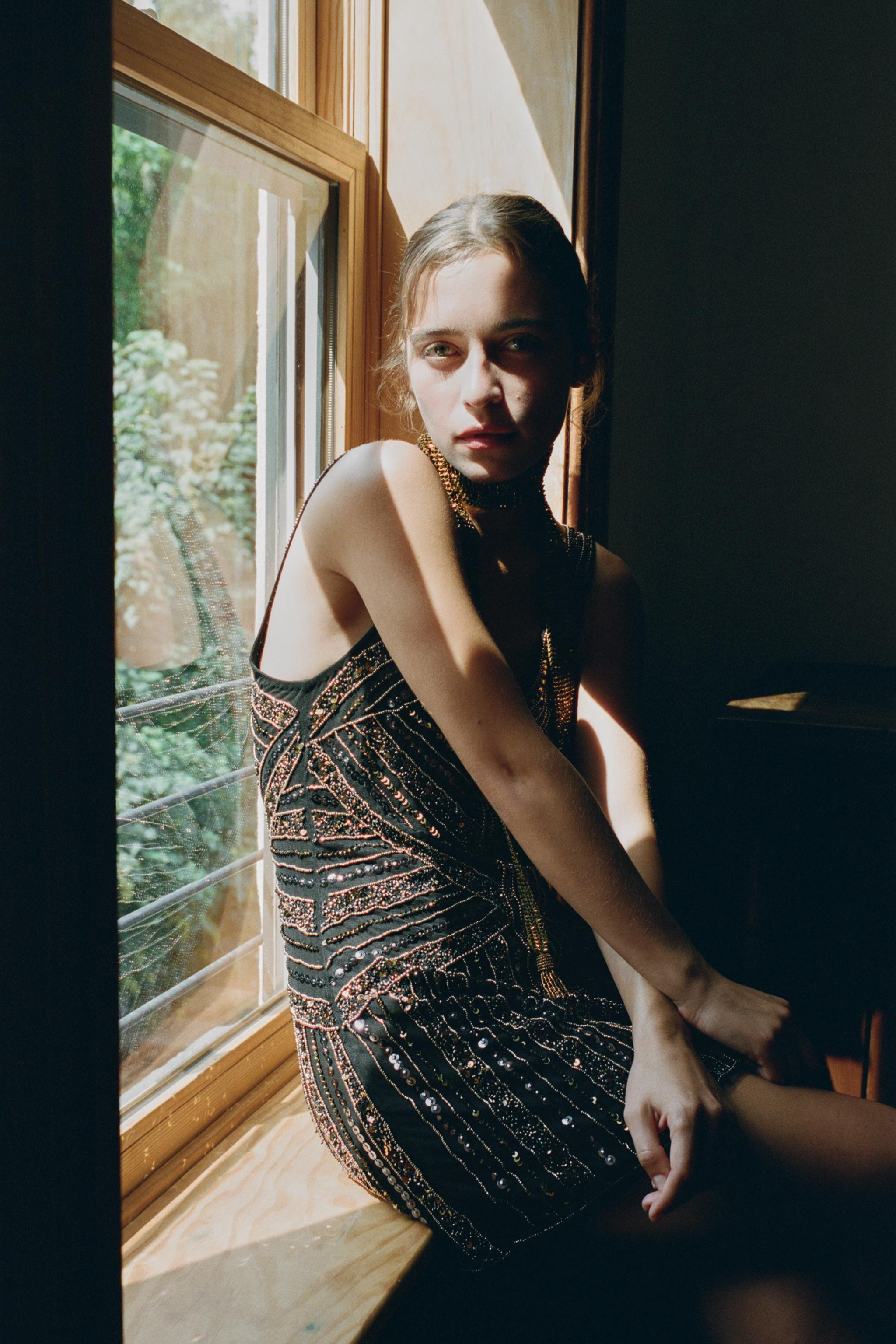 BEADED MINI DRESS | Zara UK