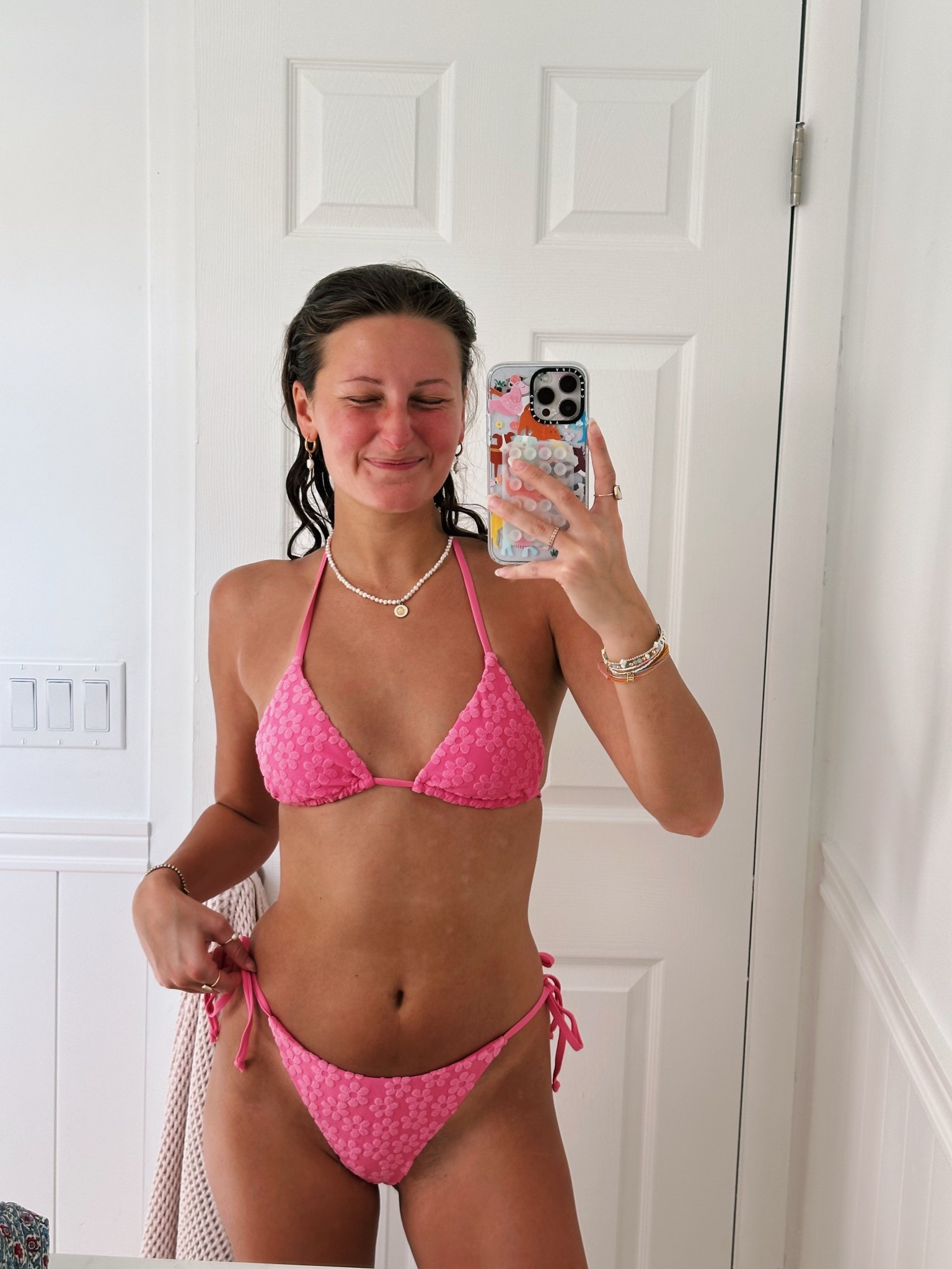 This is my fav bikini rn 
Pink tie triangle bikini 

#LTKSpringSale #LTKFindsUnder50 #LTKStyleTip