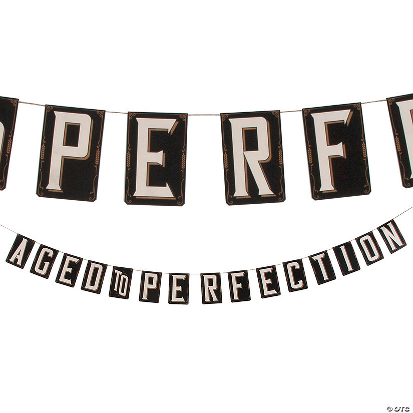 Vintage Aged to Perfection Garland - 12 Pc. | Oriental Trading Company