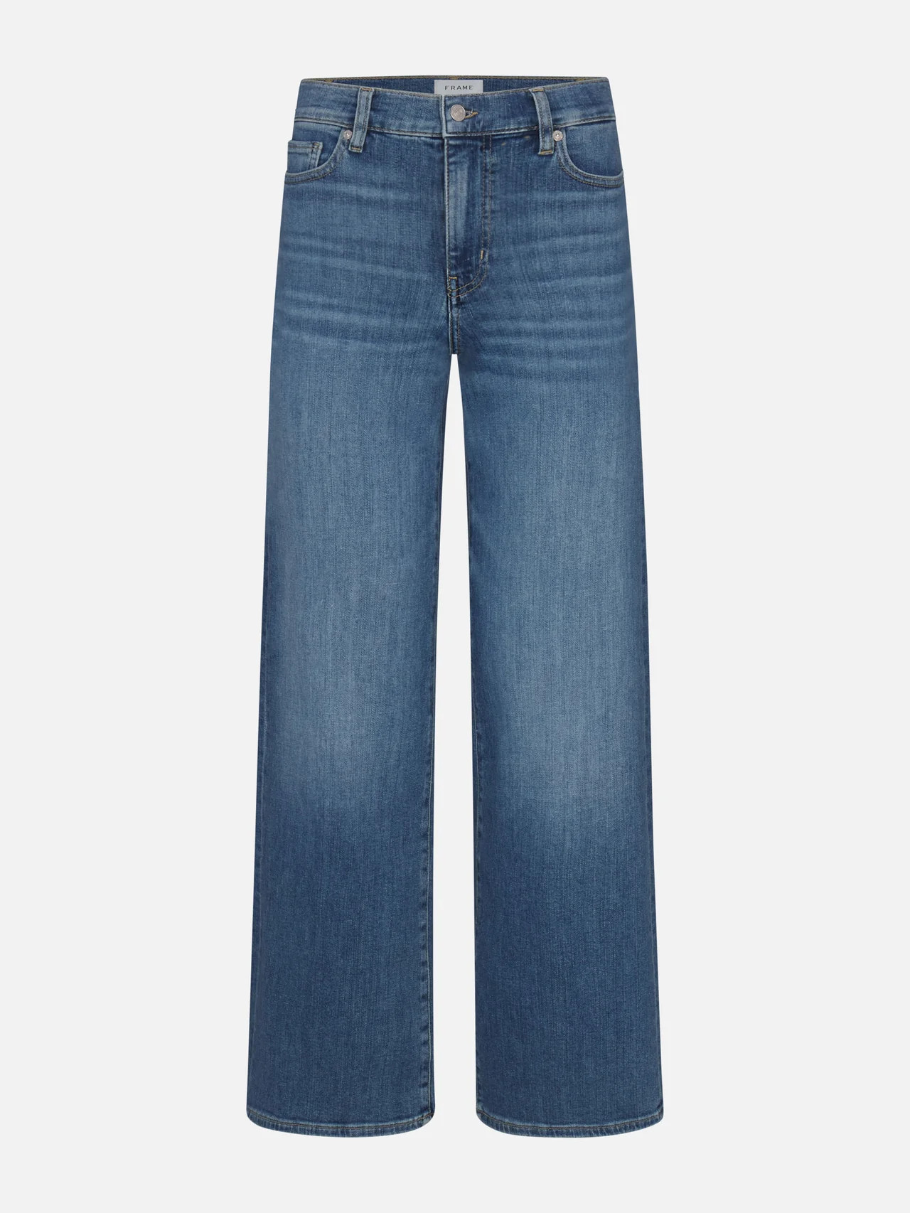 Le Slim Palazzo in Drizzle | Frame Denim