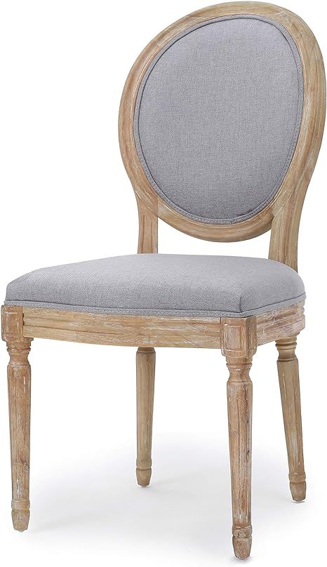 Christopher Knight Home Phinnaeus Fabric Dining Chairs, 2-Pcs Set, Light Grey | Amazon (US)