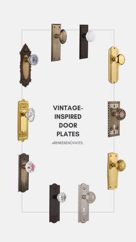 These vintage-y door plates are the perfect way to elevate a builder-grade door, or to match existing vintage hardware! I personally love the unlacquered brass finish that patinas over time ✨

#LTKsalealert #LTKhome #LTKFind