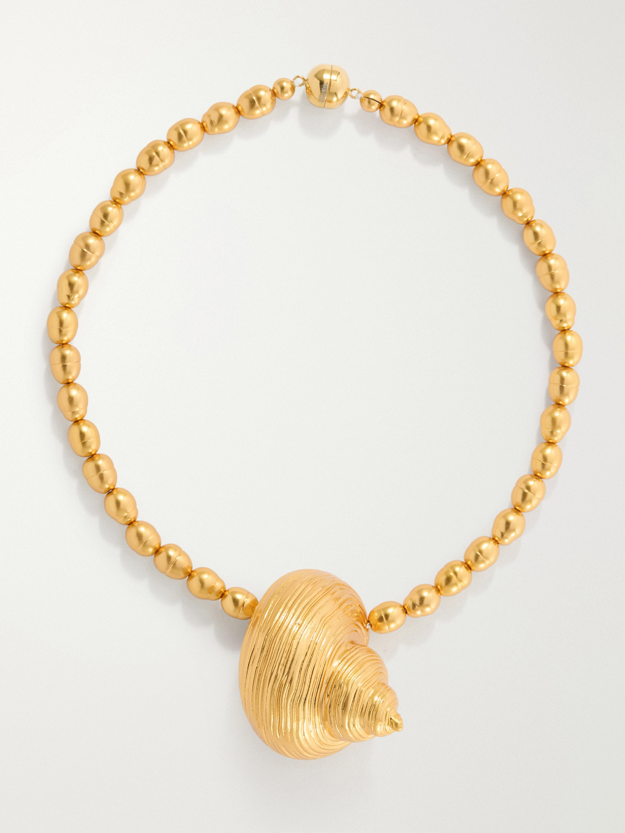 Julietta - Mykonos Gold-plated Beaded Necklace - One size | NET-A-PORTER (US)