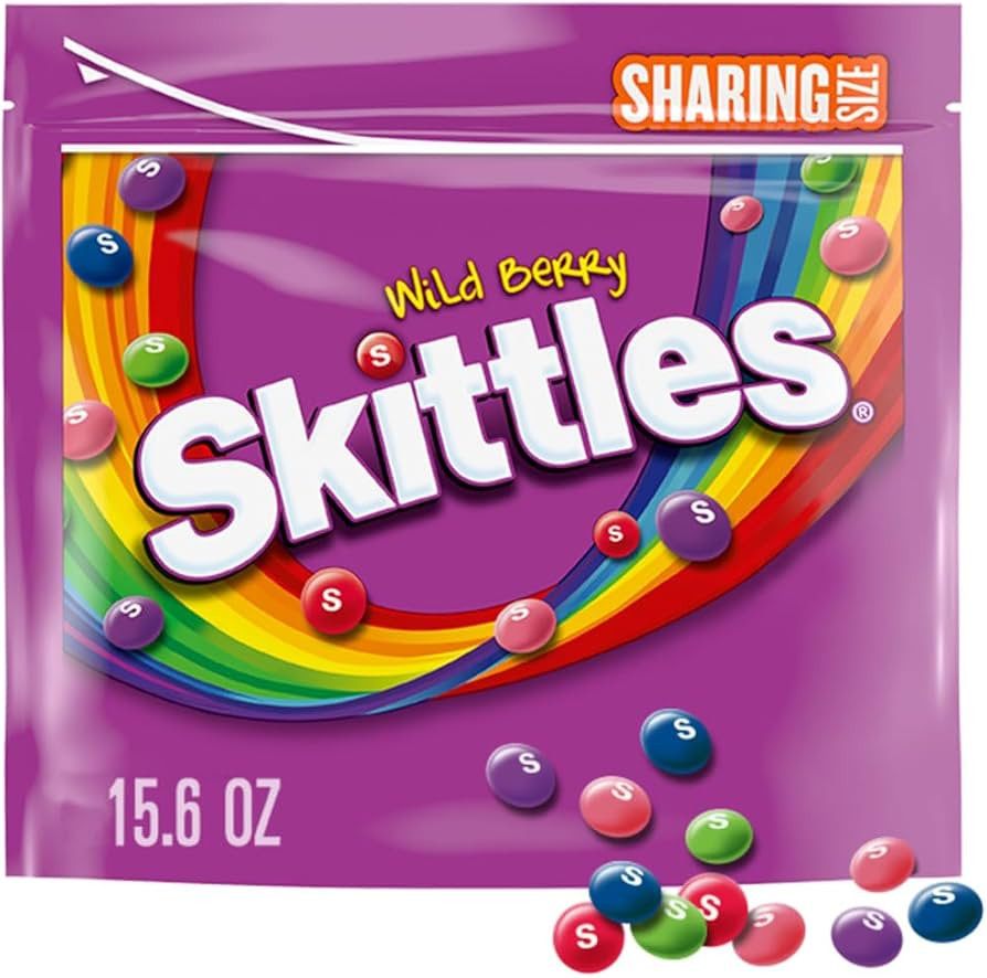 SKITTLES Valentine's Day Wild Berry Chewy Candy, Sharing Size, 15.6 oz Bag | Amazon (US)