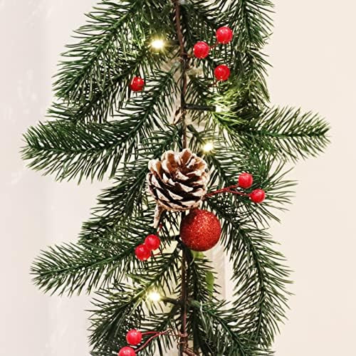 Kurala 6 FT Christmas Garland, Battery Operated 8 Lighting Modes, Lighted Christmas Garland with ... | Amazon (US)