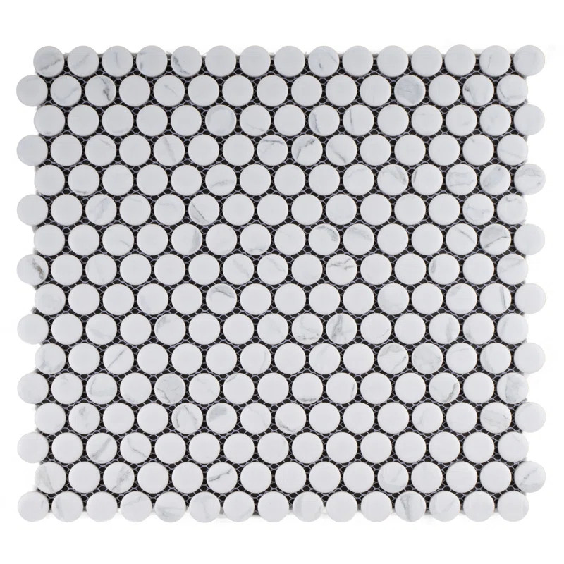 0.8" X 0.8" Porcelain Mosaic Wall & Floor Tile | Wayfair North America