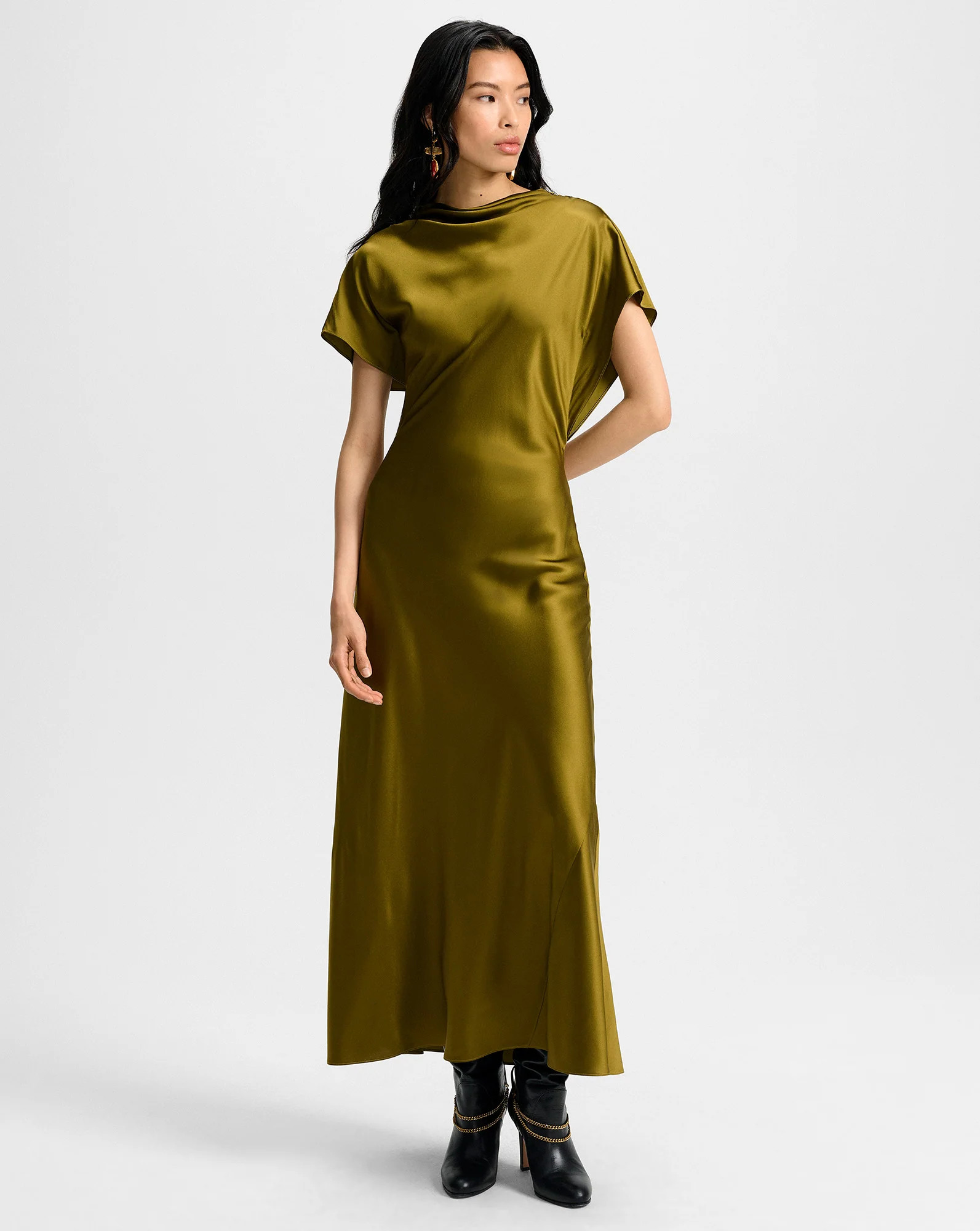Redgrave Silk Midi Dress | Veronica Beard