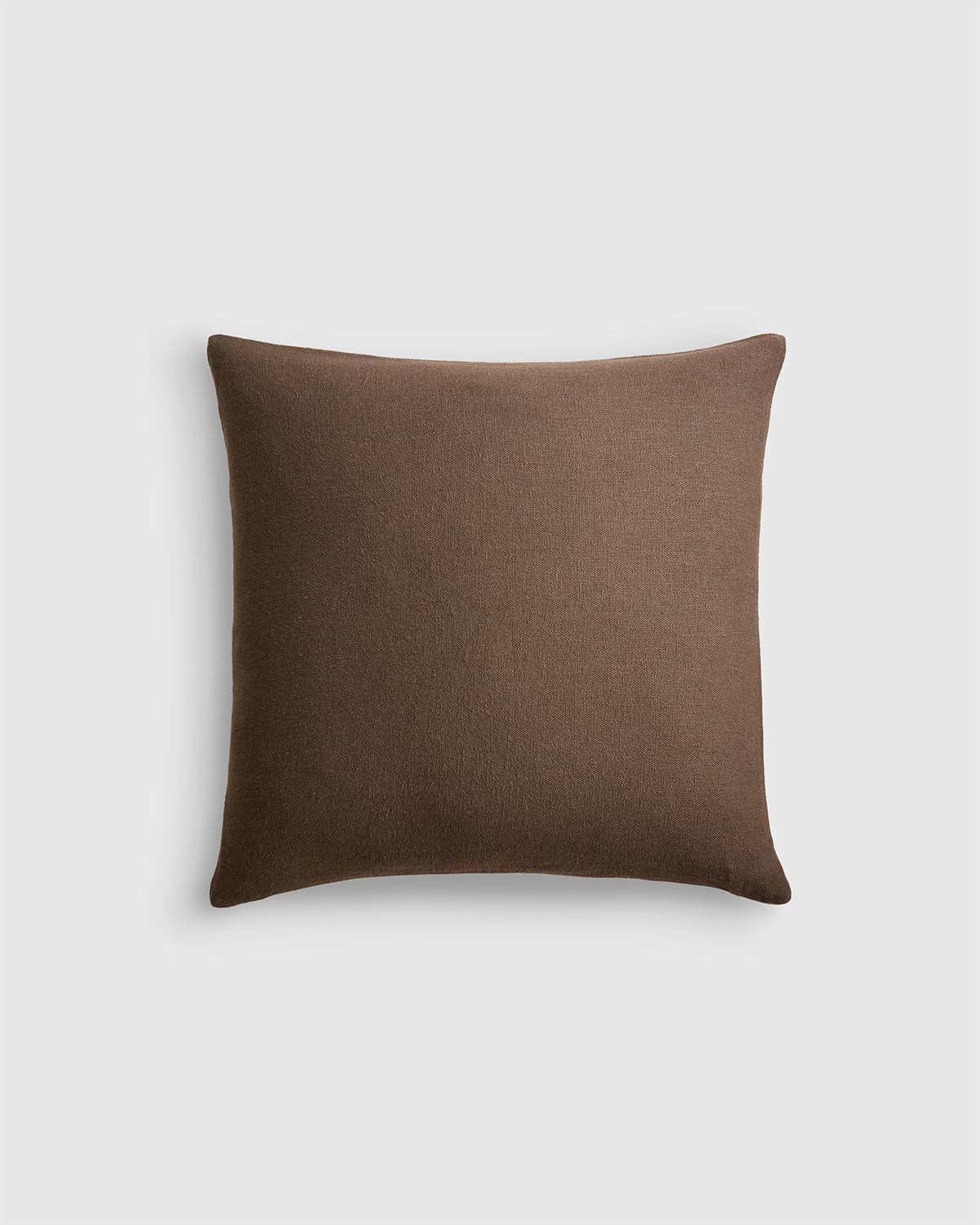 Quince | Reversible Linen Bamboo Pillow Cover in Brown/Natural, Size 20x20 | Quince