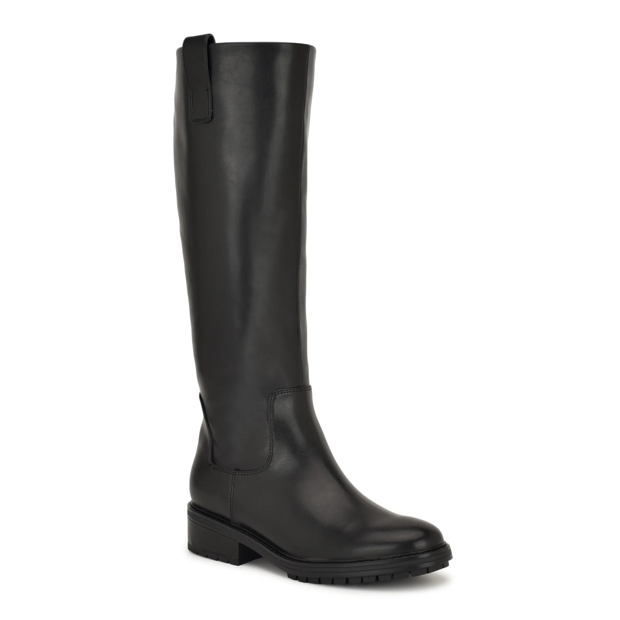 Women's Leigha Wide Calf Lug Sole Boots - Black | Nine West | Nine West (US)