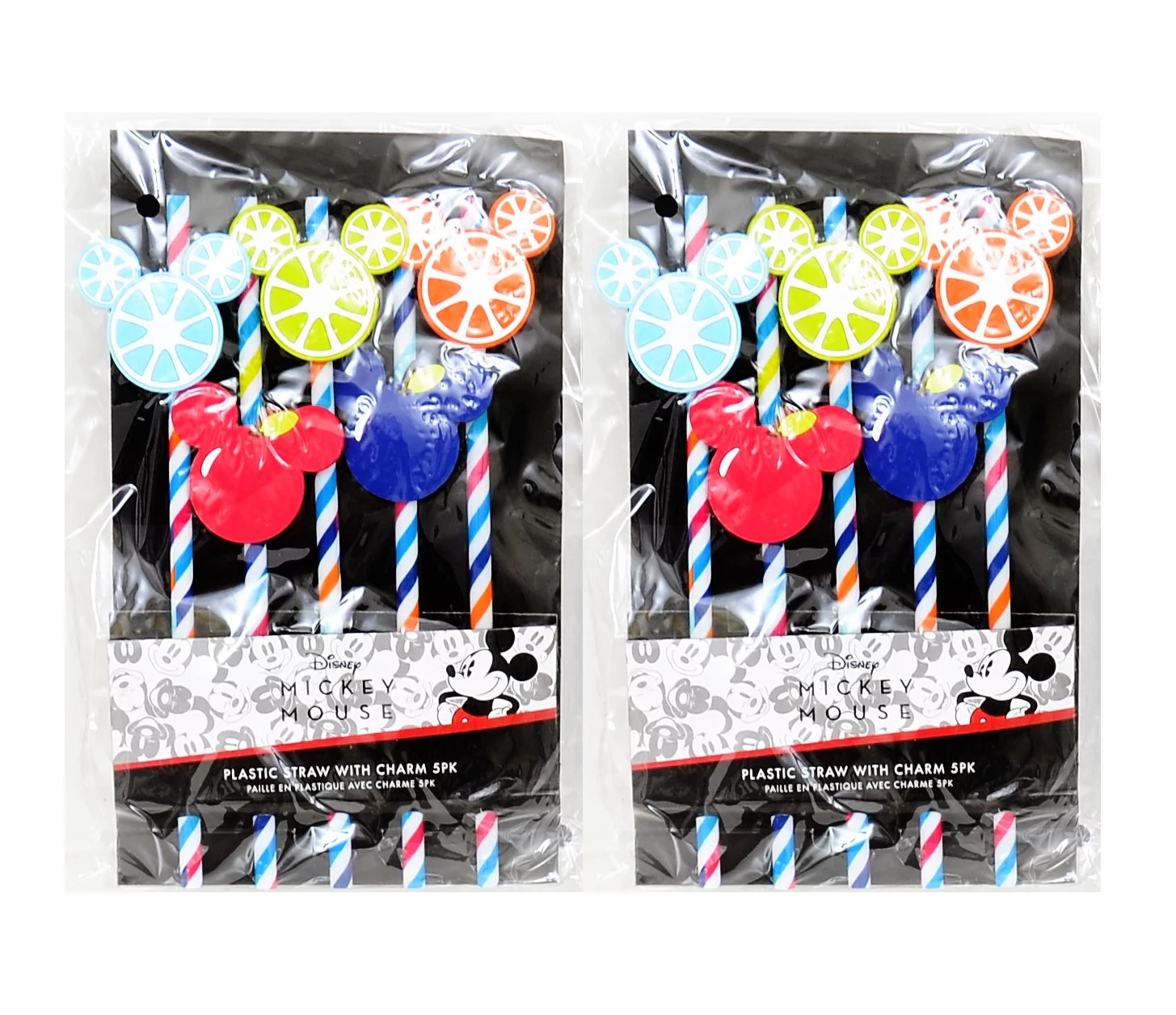Disney Mickey Mouse Icon Fruit Reusable 5 pc Straws-2 PK | Walmart (US)