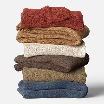 Oversized Recycled Knit Throw Blanket - Threshold™ | Target