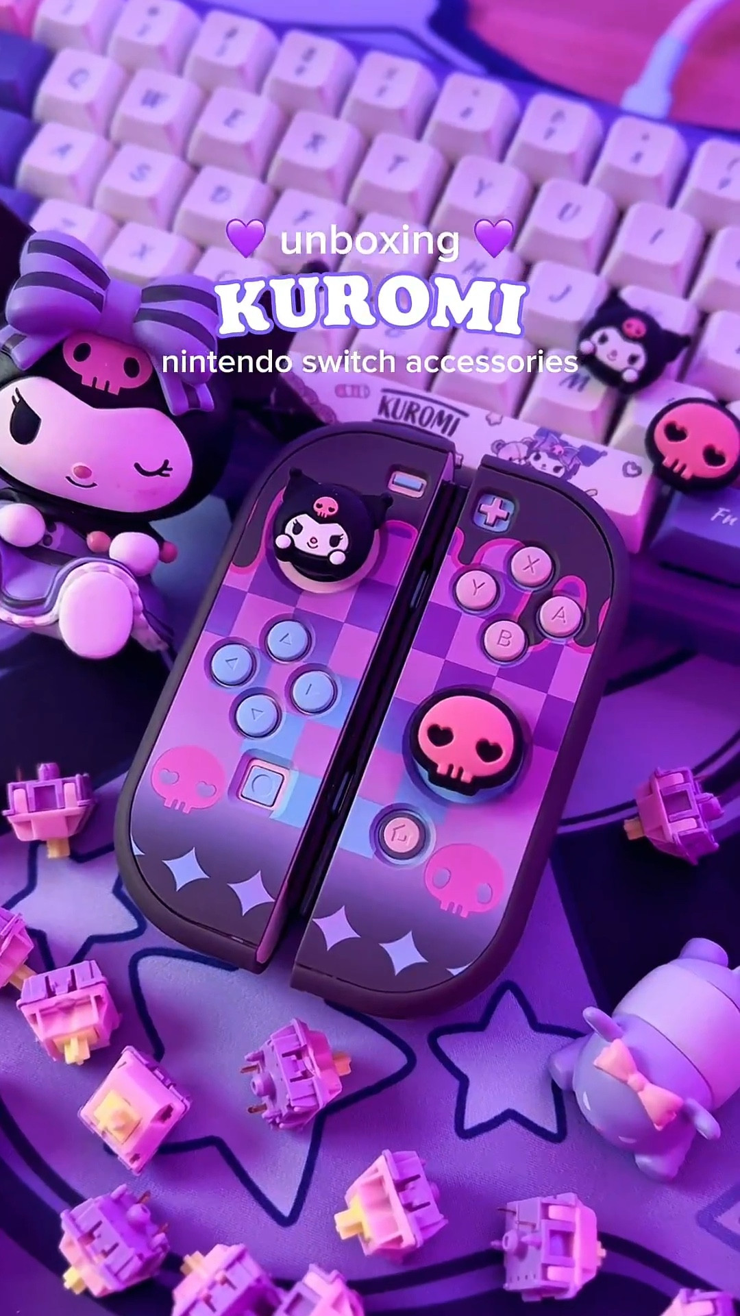 My Kuromi-themed Nintendo Switch! 💜🎮 I can’t believe how cute it looks! 😭✨

Linked the items featured below with similar products + alternatives for anything that is no longer available! 💕

🖤▫️🖤▫️🖤▫️🖤

Sanrio, Kuromi, PC gaming, desk setup, purple gaming setup, Kuromi gaming setup, gaming accessories, dark star wings, GeekShare, Nintendo switch, Nintendo switch accessories, switch 2, switch thumb grips, Nintendo switch case, cute gaming setup, Kuromi switch case, Kuromi thumb grips, game controller, Nintendo switch game organizer

#LTKSaleAlert #LTKFindsUnder100 #LTKFindsUnder50