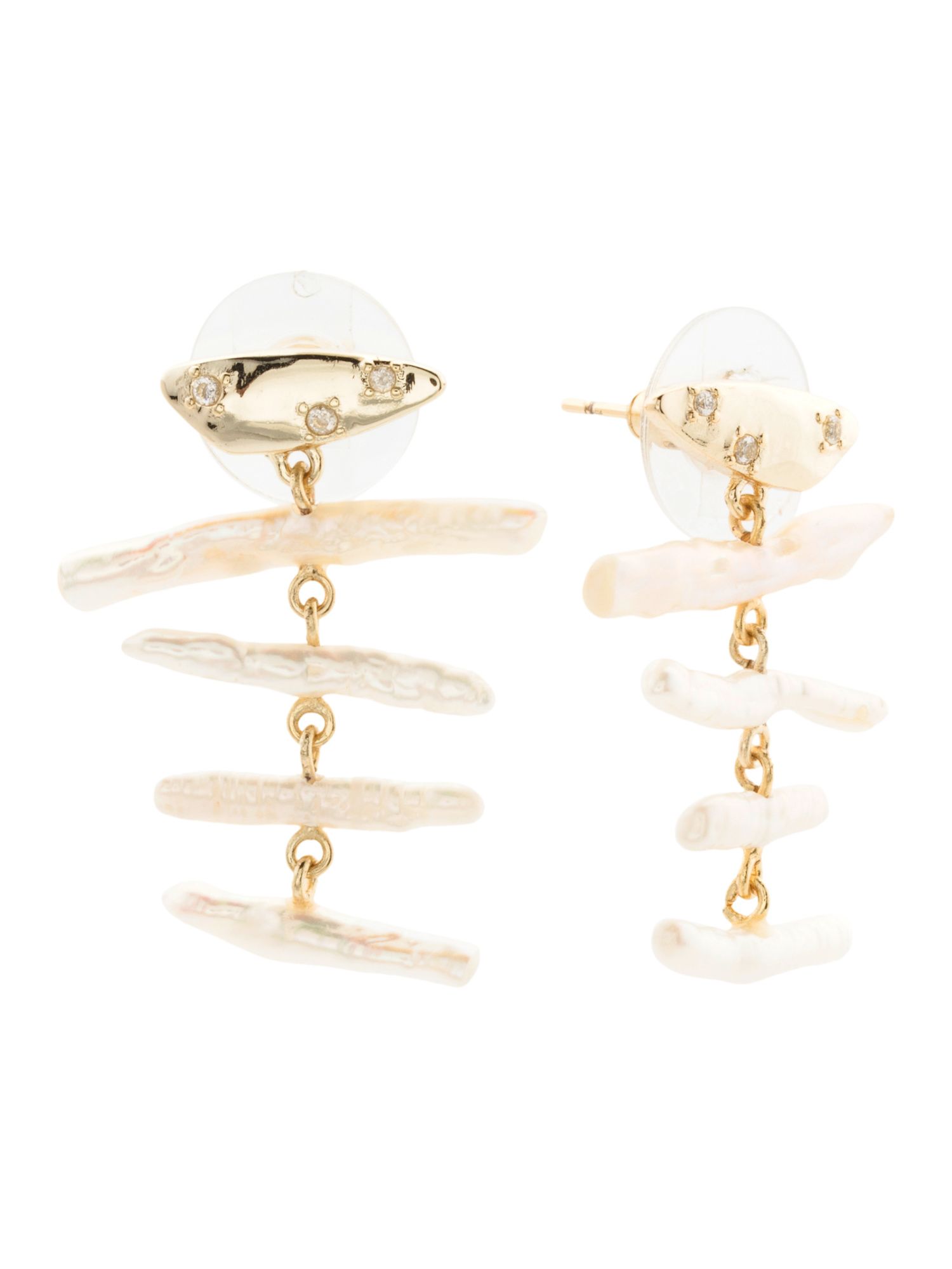 Eileen Small Statement Pearl Earrings | TJ Maxx