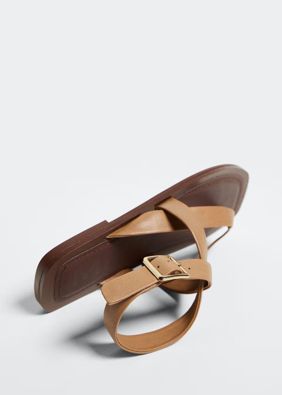 Leather straps sandals -  Women | Mango USA | MANGO (US)