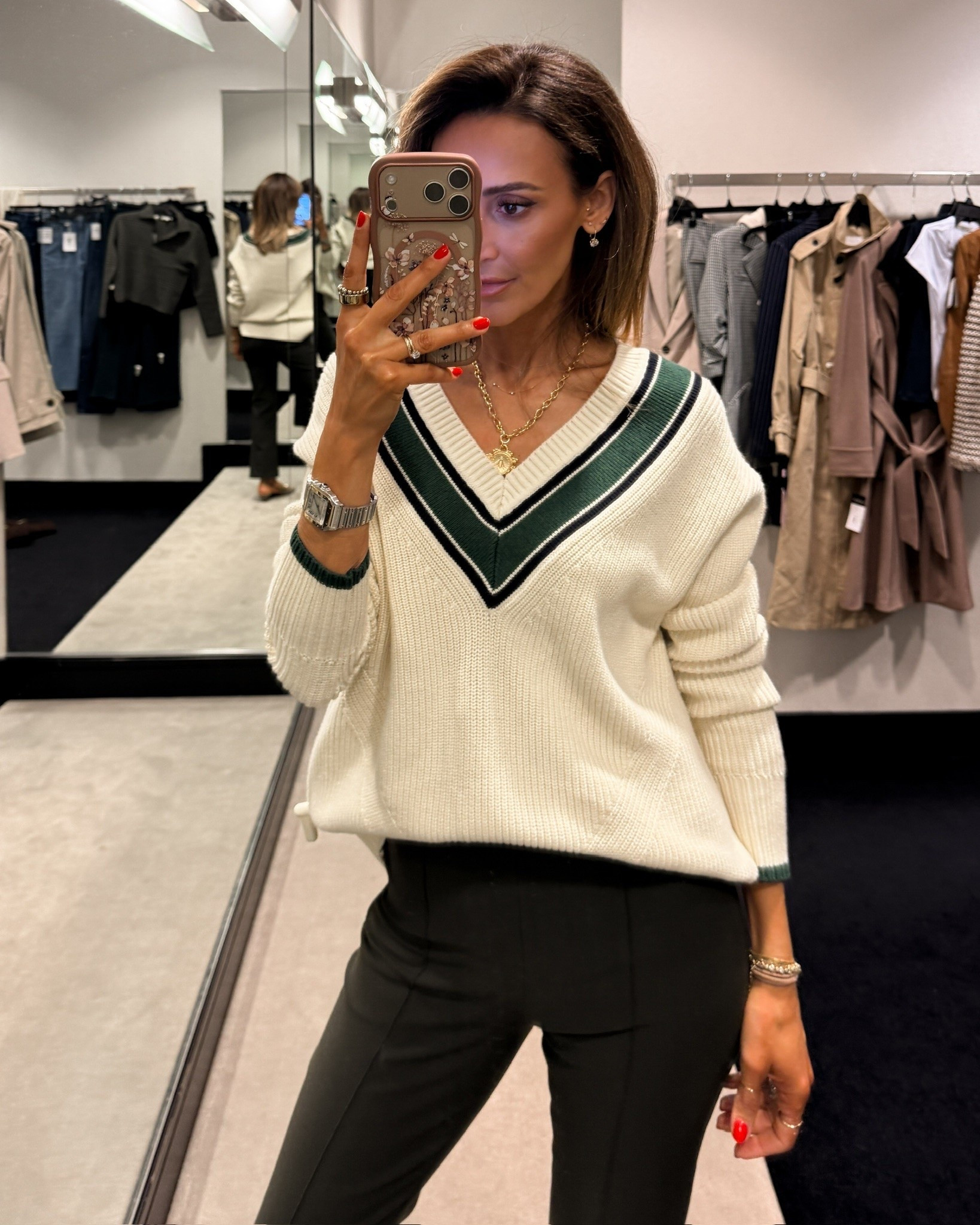 Super cute office friendly way to wear the VB sweater #nsale

#LTKootd #LTKSaleAlert #LTKWorkwear