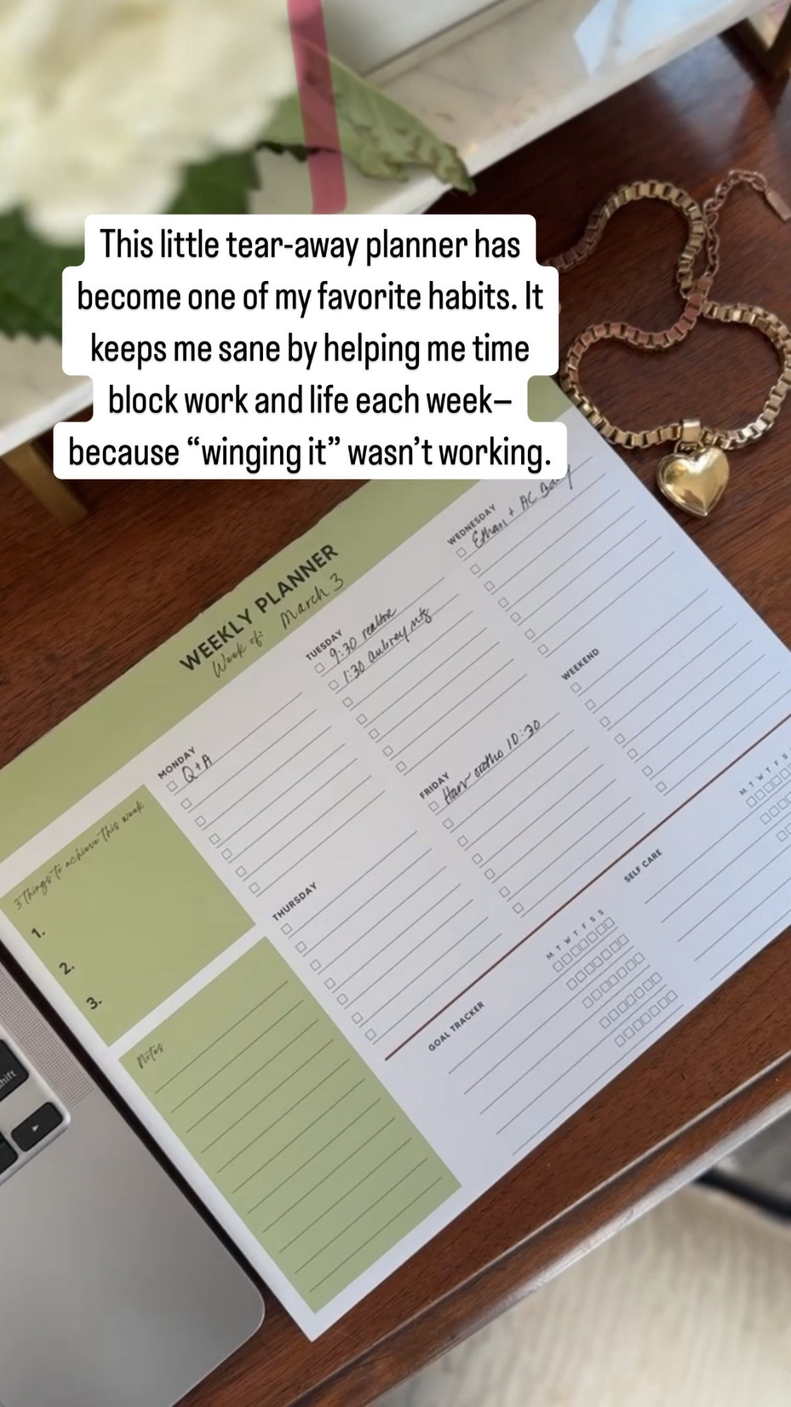 This weekly planner is one of my favorites for staying organized! Love that it’s tear-away and undated. Perfect for any busy person. Organizational tips, work from home must have, planner tips

#LTKFindsUnder50 #LTKSaleAlert