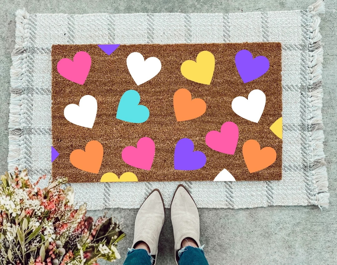 A unique one of a kind doormat!About: 100% coir doormat. The doormats are made with natural fiber... | Etsy (US)