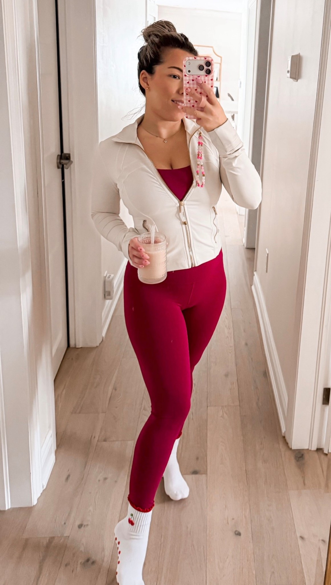 Pilates outfit. Yoga outfit. Lululemon outfit. Align leggings. Align jacket. Pilates socks 

#LTKcanada #LTKstyletip #LTKfitness